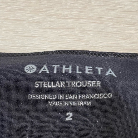 Athleta Stellar Trouser, Black, Hemmed Length, size 2 - Picture 5 of 10